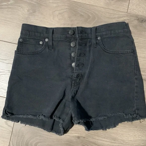 Madewell high rise denim shorts. Size 27. - Picture 2 of 4